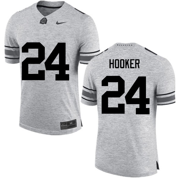 Ohio State Buckeyes #24 Malik Hooker Men University Jersey Gray